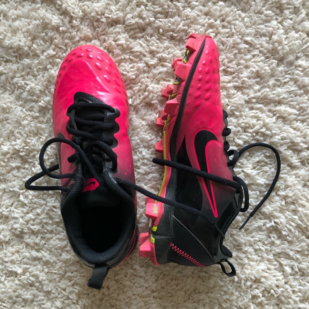 Pink nike cleats